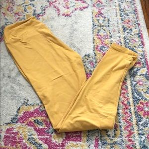 EUC One Size Mustard Lularoe Leggings